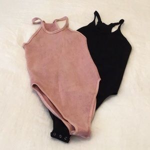 Pair of Free People XS/S bodysuits